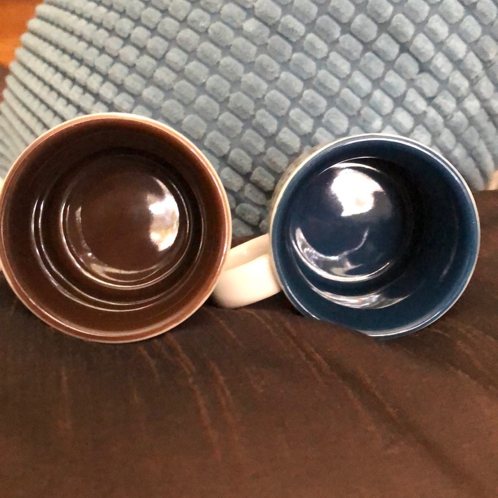 Starbucks Brown and Blue Espresso Mugs - Picture 4 of 7